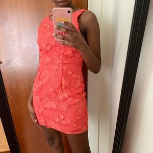 Coral dress